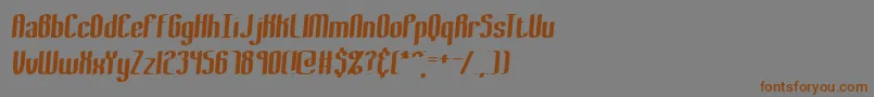 BewilderThickBrk Font – Brown Fonts on Gray Background
