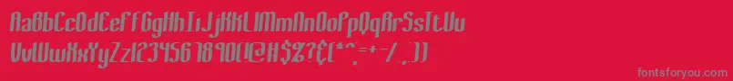 BewilderThickBrk Font – Gray Fonts on Red Background