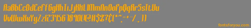 BewilderThickBrk Font – Orange Fonts on Gray Background