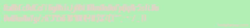 BewilderThickBrk Font – Pink Fonts on Green Background