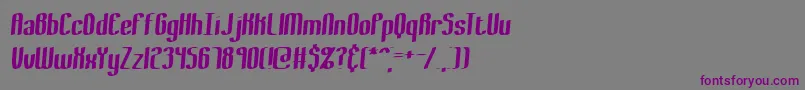 BewilderThickBrk Font – Purple Fonts on Gray Background
