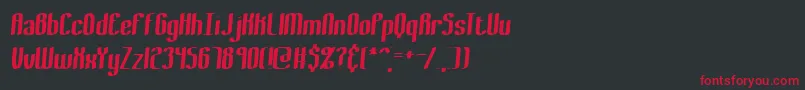 BewilderThickBrk Font – Red Fonts on Black Background