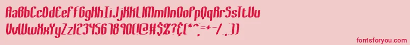 BewilderThickBrk Font – Red Fonts on Pink Background