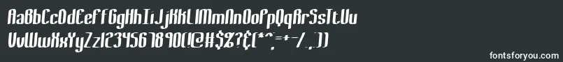 BewilderThickBrk Font – White Fonts