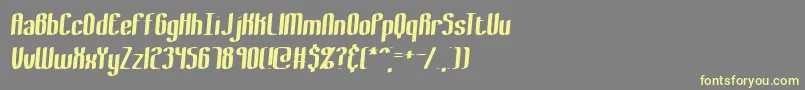 BewilderThickBrk Font – Yellow Fonts on Gray Background
