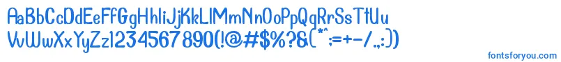 Dollanan 2 Font – Blue Fonts on White Background