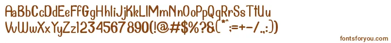 Dollanan 2 Font – Brown Fonts on White Background