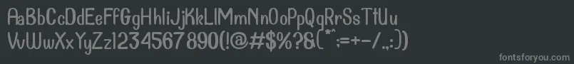 Dollanan 2 Font – Gray Fonts on Black Background