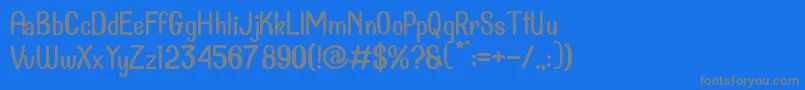 Dollanan 2 Font – Gray Fonts on Blue Background