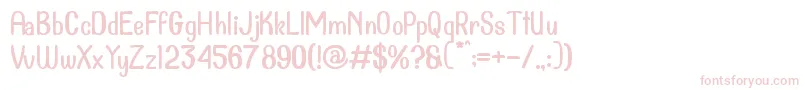 Dollanan 2 Font – Pink Fonts on White Background