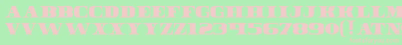 Dollar Bill Font – Pink Fonts on Green Background