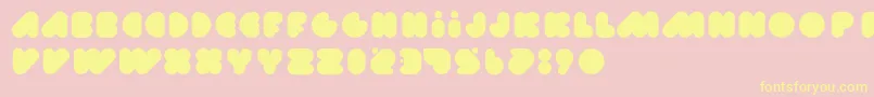 Avantfatlove Font – Yellow Fonts on Pink Background