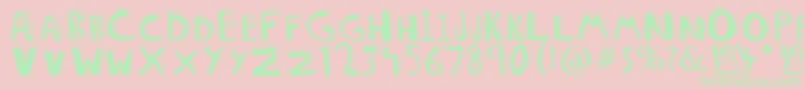 DOLORES Font – Green Fonts on Pink Background