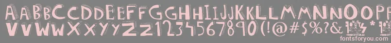 DOLORES Font – Pink Fonts on Gray Background