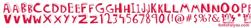 DOLORES Font – Red Fonts on White Background