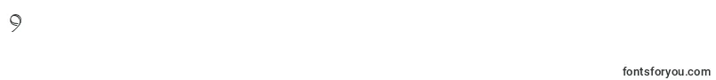 DOLPHIAN-Schriftart – Schriften für die Ziffer 9