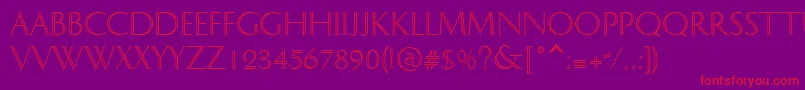 DOLPHIAN Font – Red Fonts on Purple Background