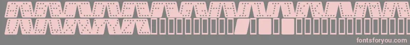Dom brk  Font – Pink Fonts on Gray Background