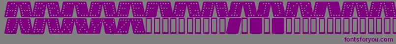 More about Dom brk Font Dom brk Font – Purple Fonts on Gray Background