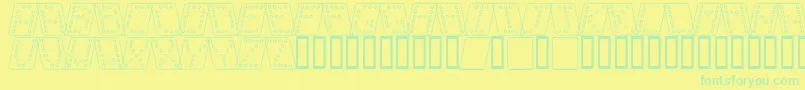 Więcej informacji o czcionce Dom brko Czcionka Dom brko – zielone czcionki na żółtym tle