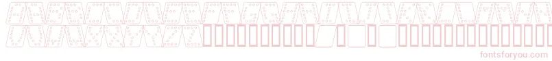 Dom brko Font – Pink Fonts on White Background