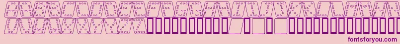 Dom brko Font – Purple Fonts on Pink Background