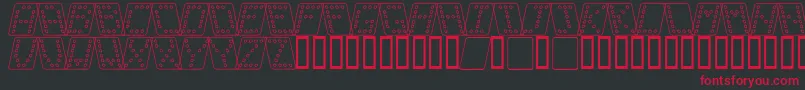 Dom brko Font – Red Fonts on Black Background