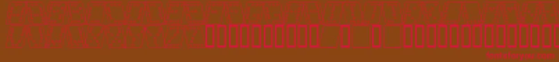 Dom brko Font – Red Fonts on Brown Background