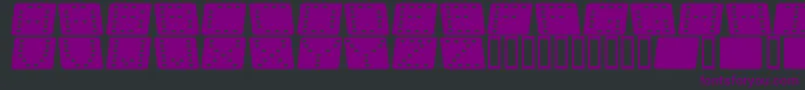 Dom flk  Font – Purple Fonts on Black Background