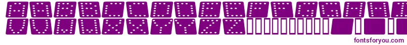 Dom flk -fontti – violetit fontit valkoisella taustalla