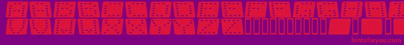 fuente Dom flk  – Fuentes Rojas Sobre Fondo Morado