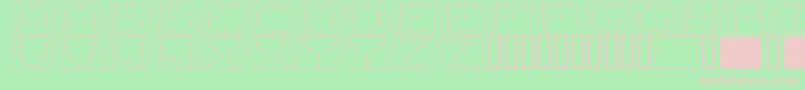 Dom flko Font – Pink Fonts on Green Background