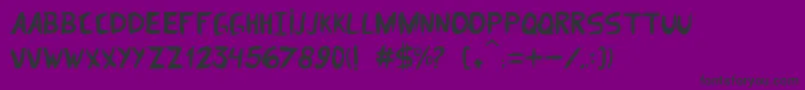 Шрифт dom parquim – чёрные шрифты на фиолетовом фоне