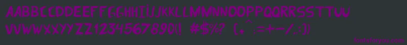 dom parquim Font – Purple Fonts on Black Background