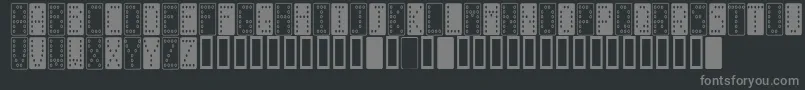 フォントDom sm   – 黒い背景に灰色の文字