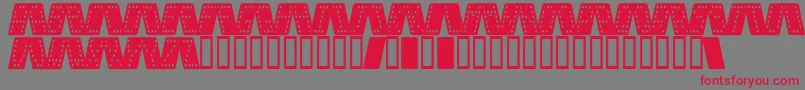 Dom smk  Font – Red Fonts on Gray Background