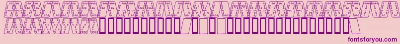 Dom smko Font – Purple Fonts on Pink Background