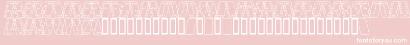 Dom smko Font – White Fonts on Pink Background