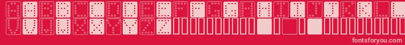 Dom sq   Font – Pink Fonts on Red Background