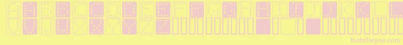 Dom sq   Font – Pink Fonts on Yellow Background