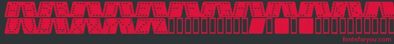 Dom sqk  Font – Red Fonts on Black Background
