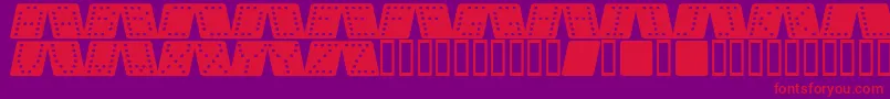 Dom sqk  Font – Red Fonts on Purple Background