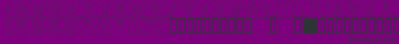 Dom sqko Font – Black Fonts on Purple Background