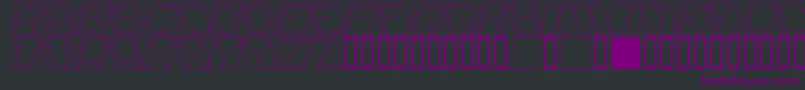 Fonte Dom sqko – fontes roxas em um fundo preto