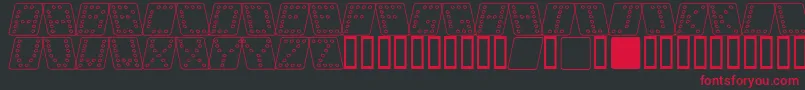 Шрифт Dom sqko – красные шрифты на чёрном фоне
