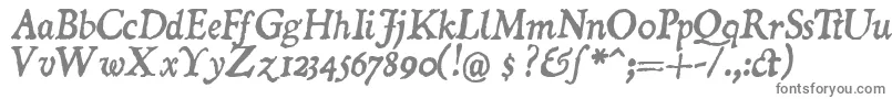 DOMII   -fontti – harmaat kirjasimet valkoisella taustalla
