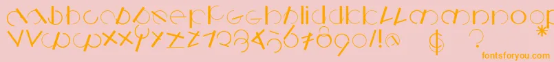 Подробнее о шрифте Logomatique Шрифт Logomatique – оранжевые шрифты на розовом фоне