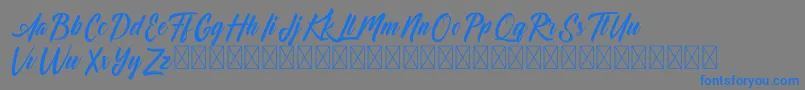 fuente Dominick – Fuentes Azules Sobre Fondo Gris