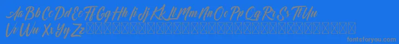 Шрифт Dominick – серые шрифты на синем фоне