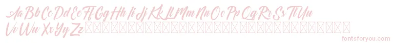 Dominick Font – Pink Fonts on White Background